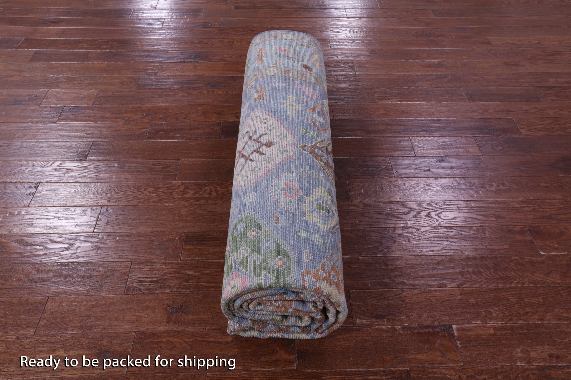 Blue Heriz Serapi Hand Knotted Wool Rug - 8' 11" X 11' 10" - Golden Nile
