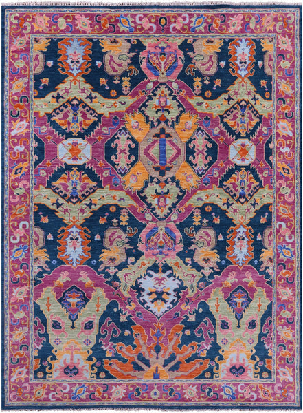 Kazak Hand Knotted Wool Rug - 8' 11" X 12' 1" - Golden Nile