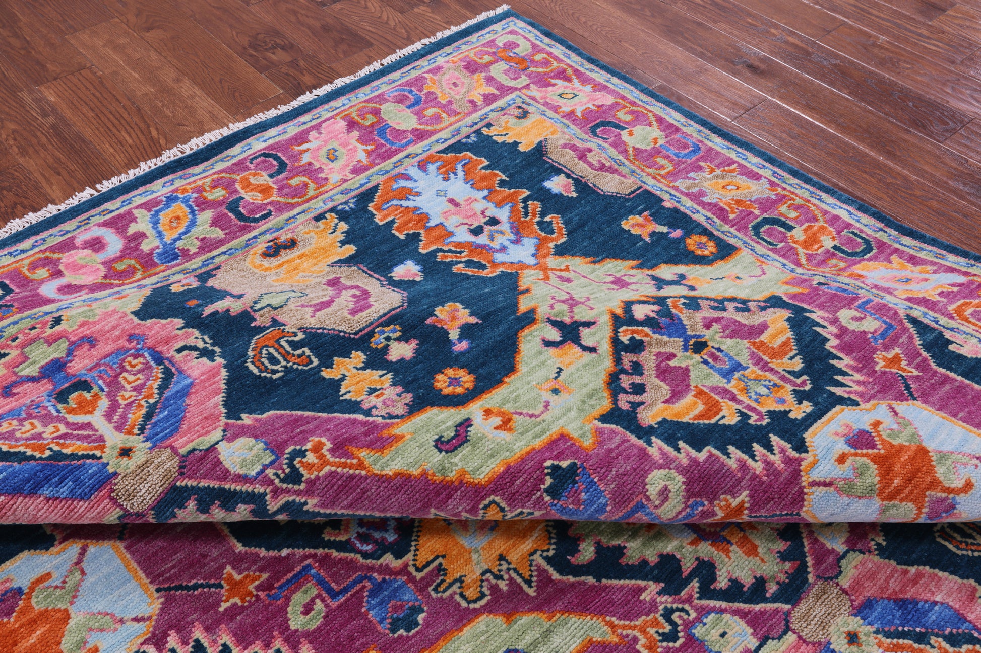 Kazak Hand Knotted Wool Rug - 8' 11" X 12' 1" - Golden Nile
