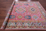 Pink Kazak Hand Knotted Wool Rug - 8' 3" X 10' 6" - Golden Nile