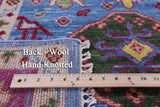 Blue Heriz Serapi Hand Knotted Wool Rug - 8' 0" X 10' 4" - Golden Nile