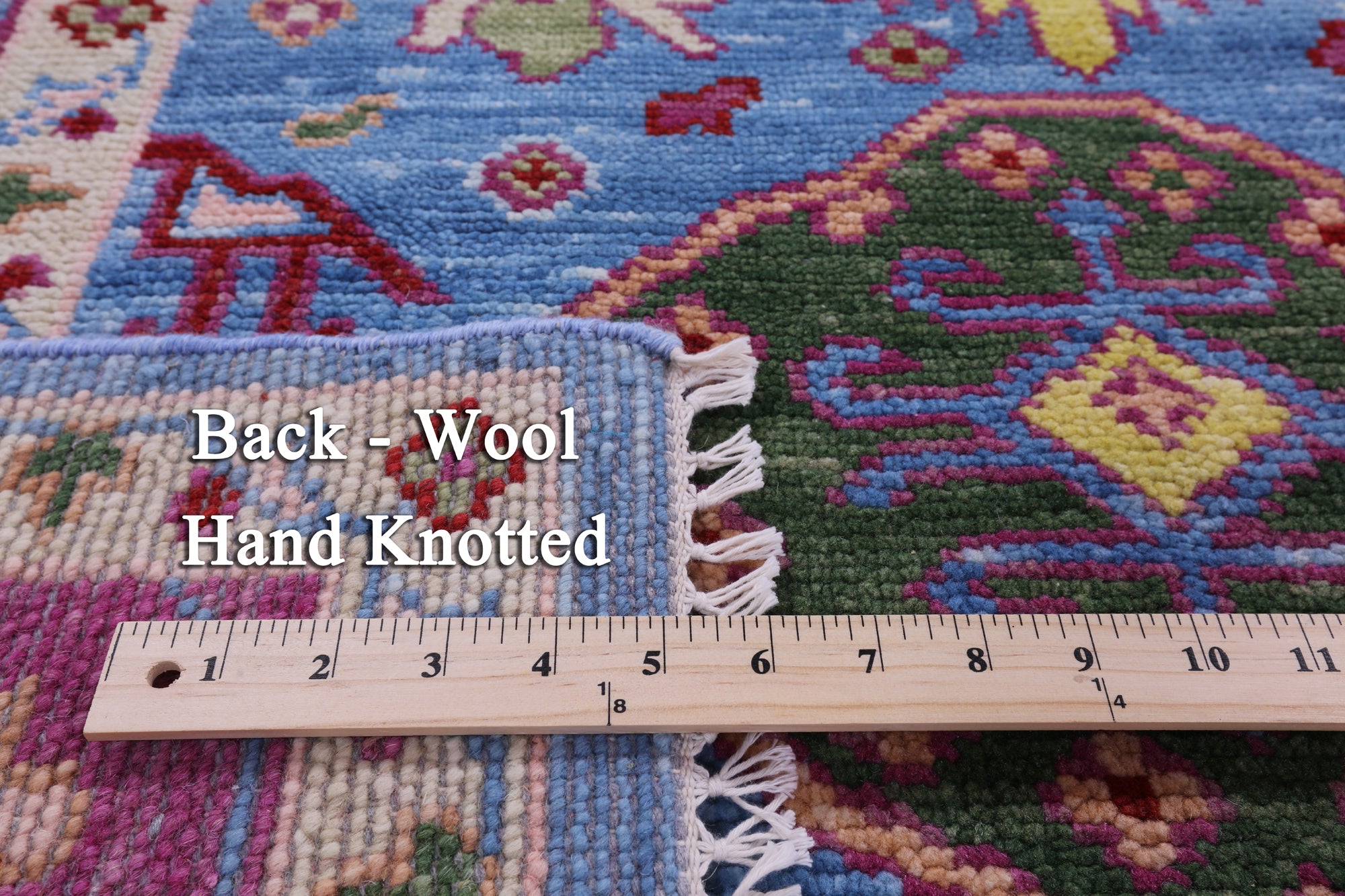 Blue Heriz Serapi Hand Knotted Wool Rug - 8' 0" X 10' 4" - Golden Nile