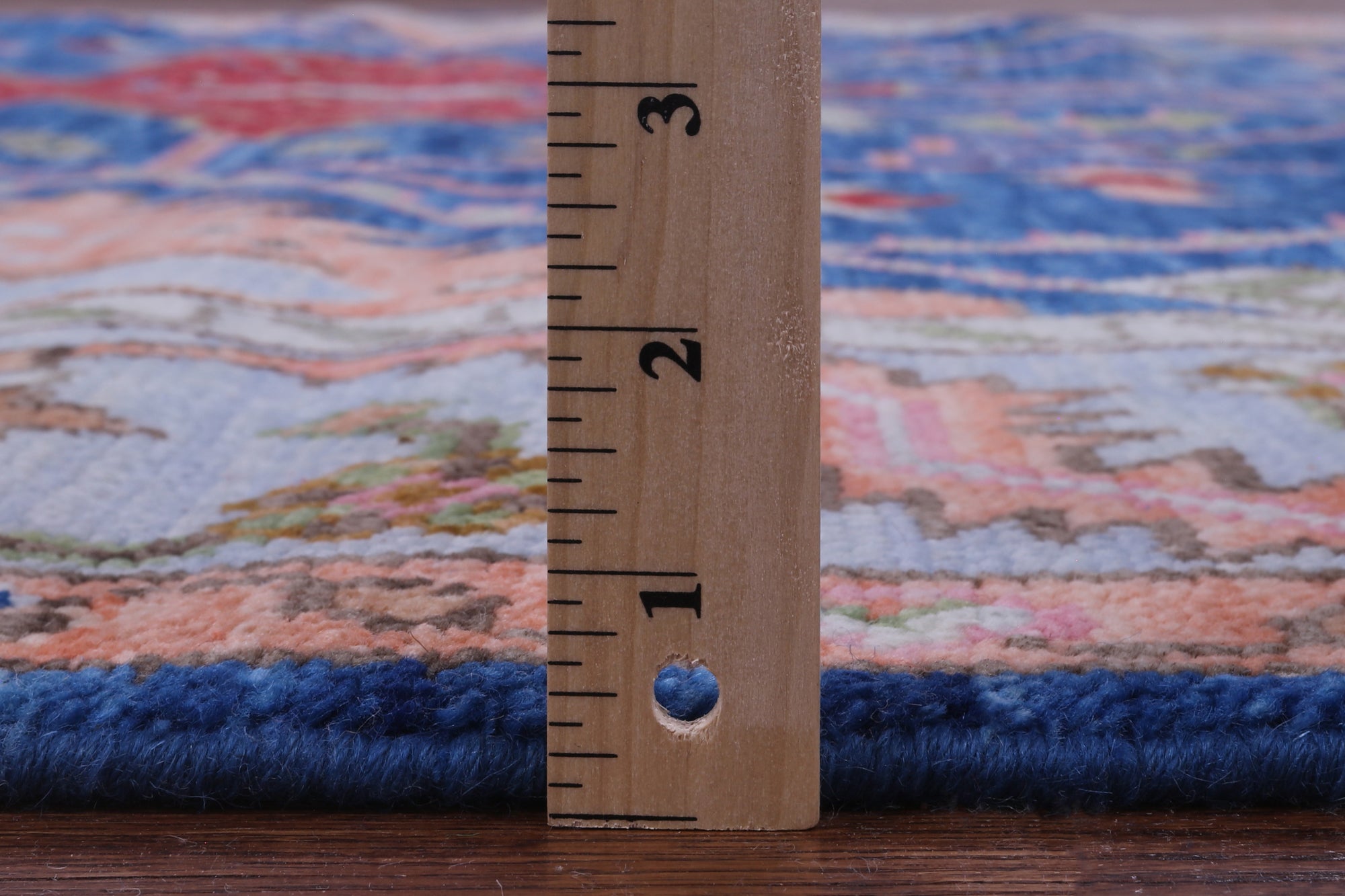 Blue Kazak Hand Knotted Wool Rug - 7' 11" X 10' 1" - Golden Nile