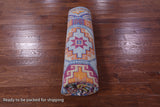 Blue Turkmen Ersari Hand Knotted Wool Rug - 8' 0" X 10' 3" - Golden Nile