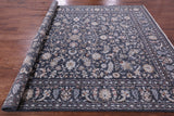 Grey Persian Nain Hand Knotted Wool & Silk Rug - 8' 0" X 10' 0" - Golden Nile