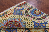 Geometric Persian Mamluk Hand Knotted Wool Rug - 6' 1" X 9' 0" - Golden Nile