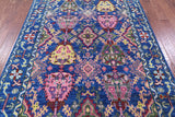 Blue Turkish Oushak Hand Knotted Wool Rug - 6' 0" X 9' 2" - Golden Nile