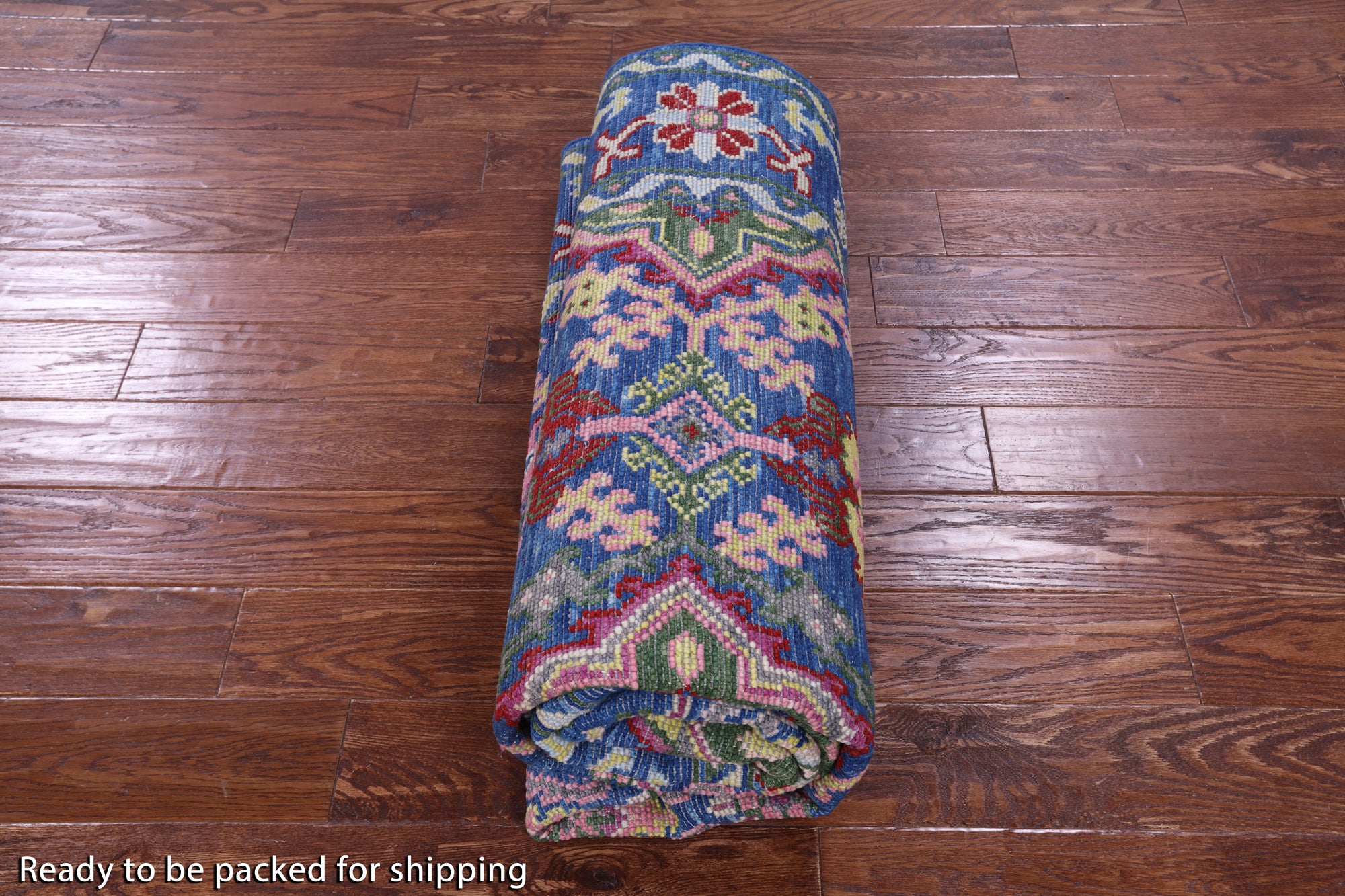 Blue Turkish Oushak Hand Knotted Wool Rug - 6' 0" X 9' 2" - Golden Nile