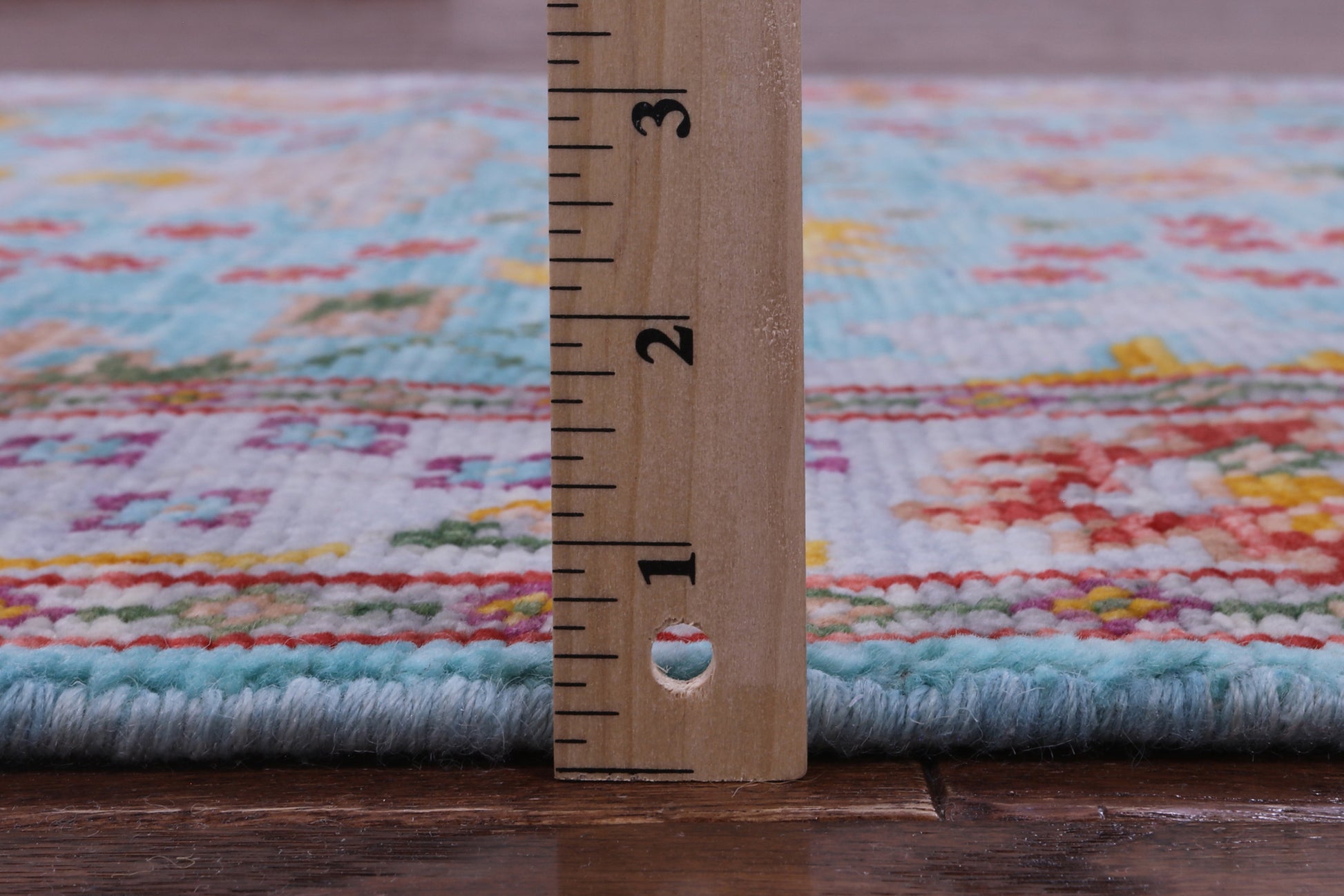 Blue Turkish Oushak Hand Knotted Wool Runner Rug - 4' 1" X 11' 11" - Golden Nile