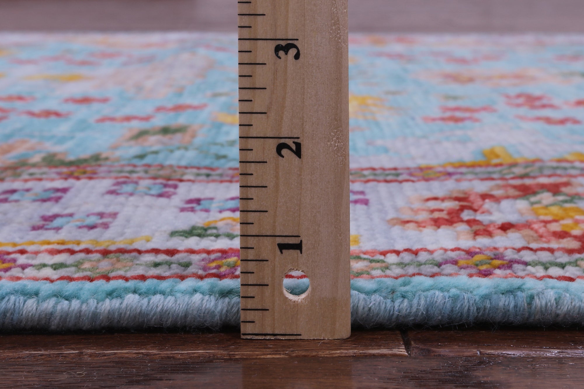 Blue Turkish Oushak Hand Knotted Wool Runner Rug - 4' 1" X 11' 11" - Golden Nile