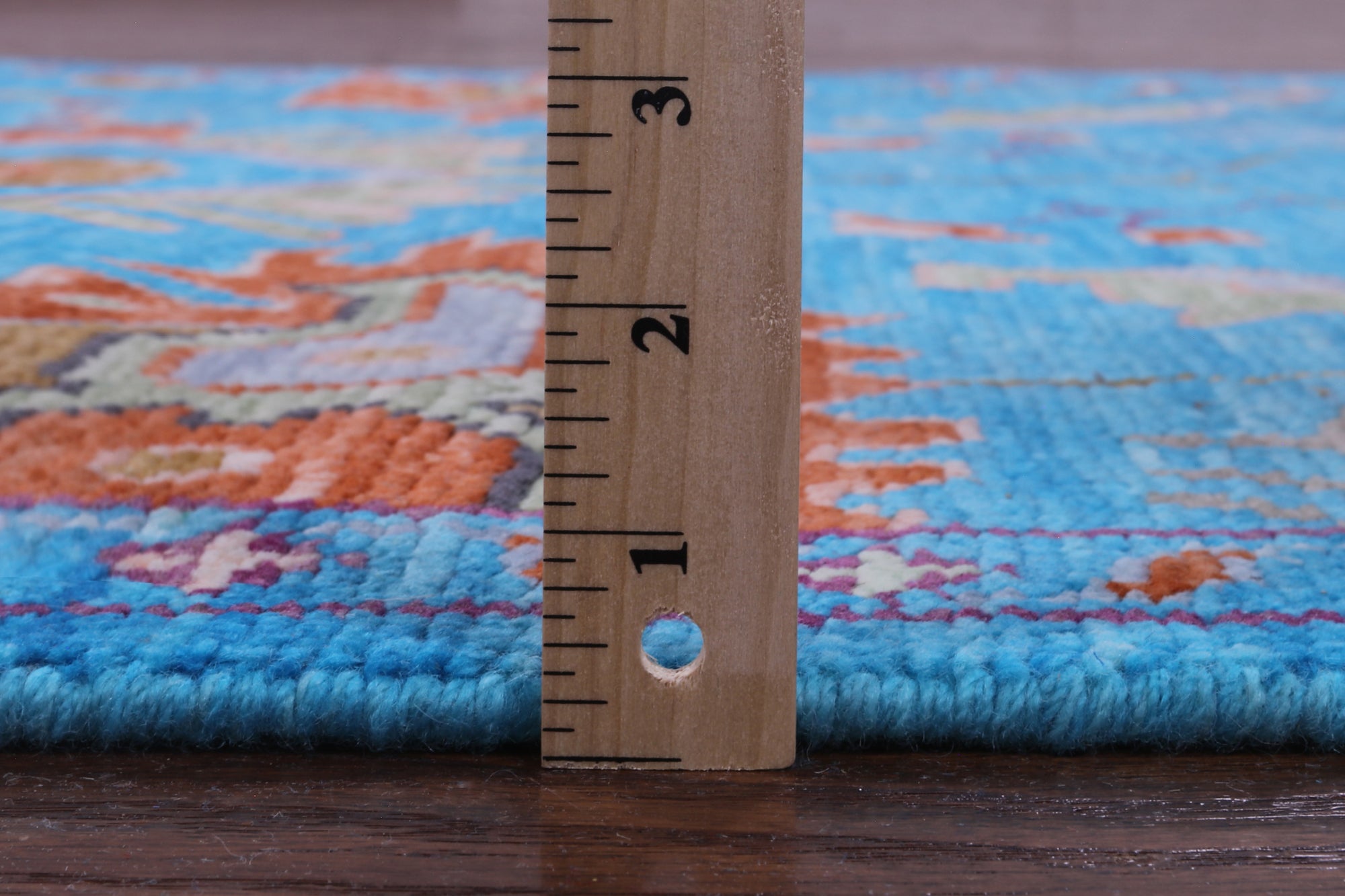 Blue Heriz Serapi Hand Knotted Wool Runner Rug - 4' 2" X 12' 1" - Golden Nile