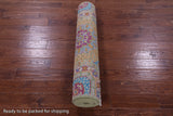 Geometric Persian Mamluk Hand Knotted Wool Runner Rug - 4' 0" X 11' 11" - Golden Nile