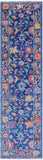 Blue Turkish Oushak Hand Knotted Wool Runner Rug - 2' 8" X 10' 5" - Golden Nile
