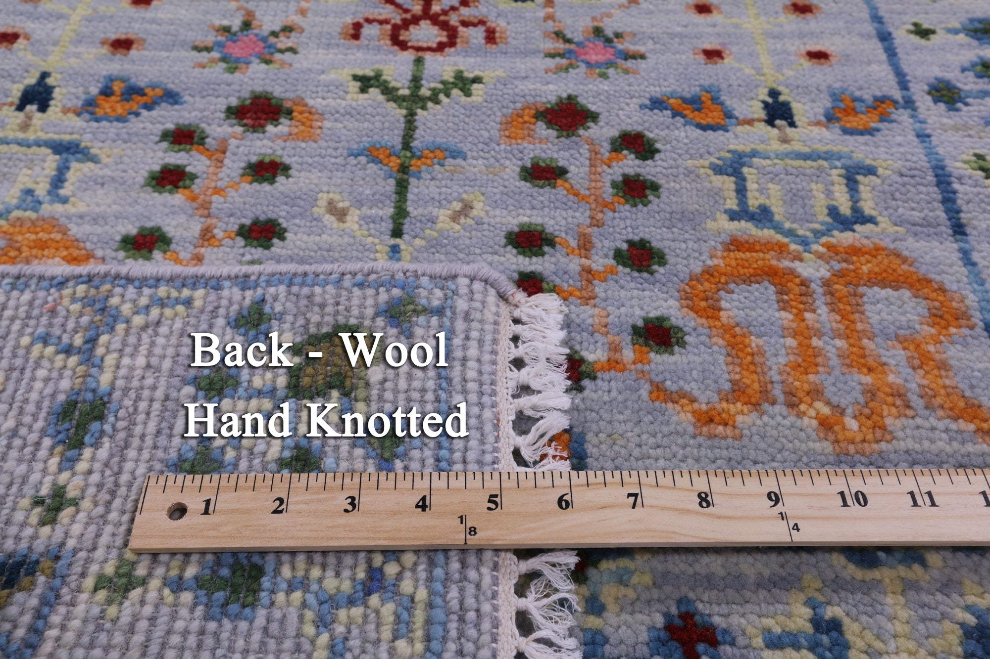 Turkish Oushak Hand Knotted Wool Runner Rug - 2' 7" X 12' 2" - Golden Nile
