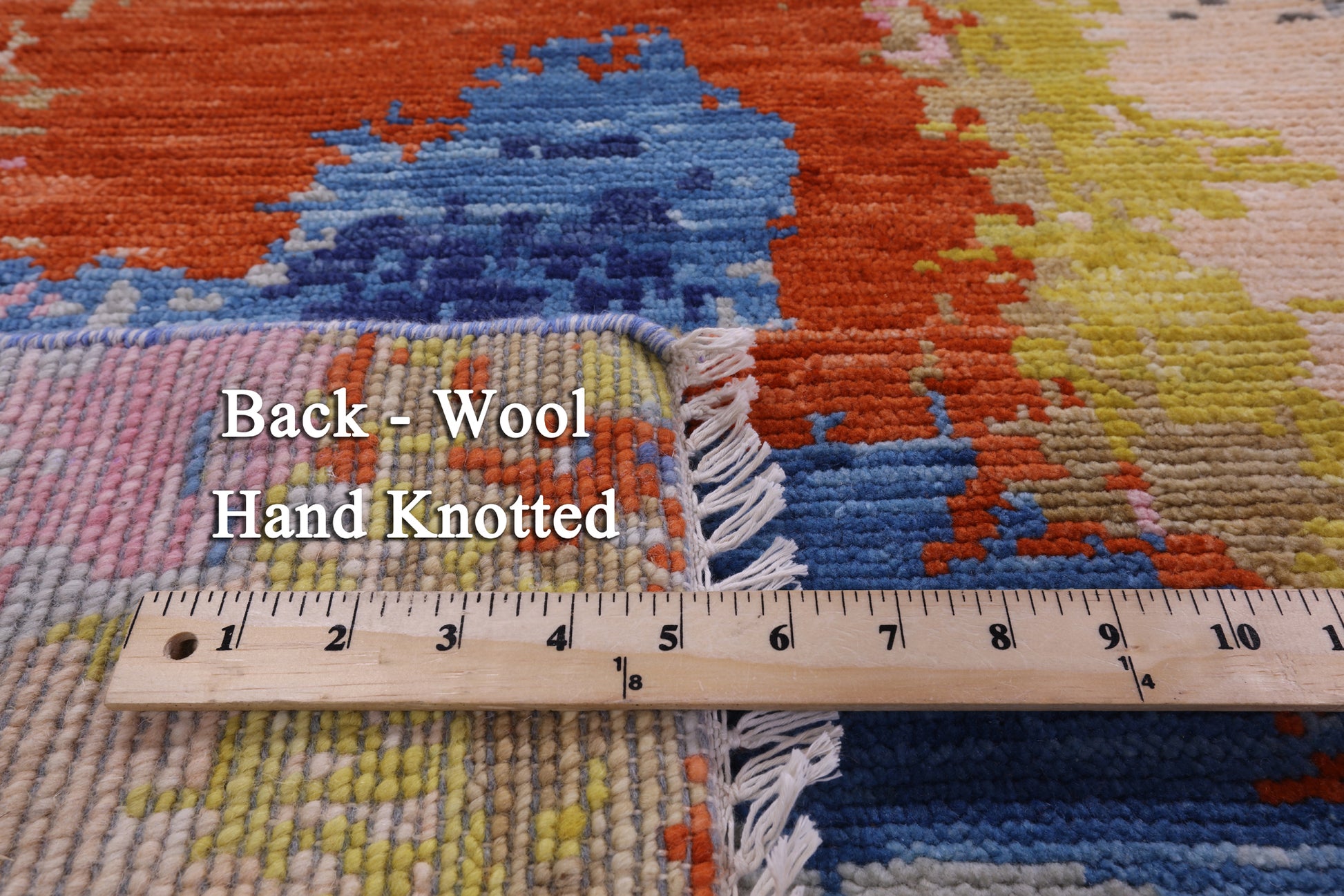 Abstract Contemporary Hand Knotted Wool Rug - 9' 1" X 12' 0" - Golden Nile