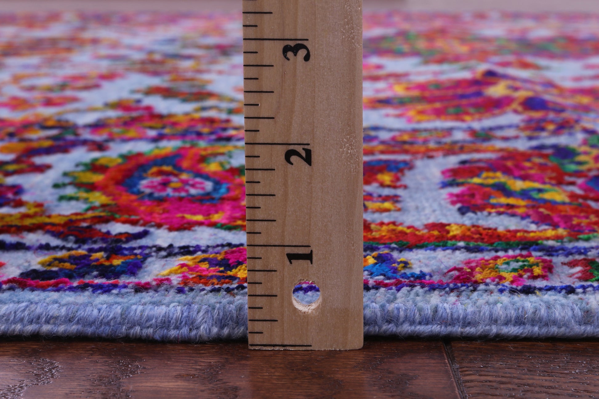 Blue Persian Tabriz Hand Knotted Wool & Silk Rug - 6' 1" X 9' 2" - Golden Nile
