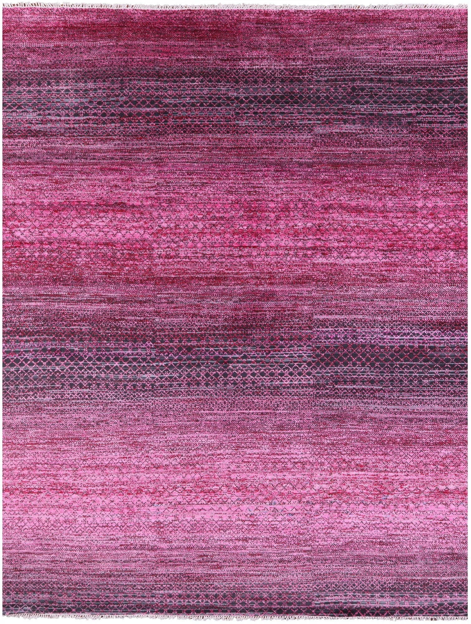 Savannah Grass Hand Knotted Wool & Silk Rug - 9' 1" X 11' 8" - Golden Nile