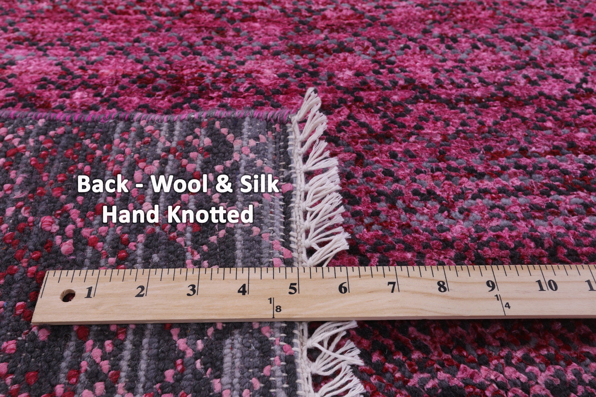 Savannah Grass Hand Knotted Wool & Silk Rug - 9' 1" X 11' 8" - Golden Nile