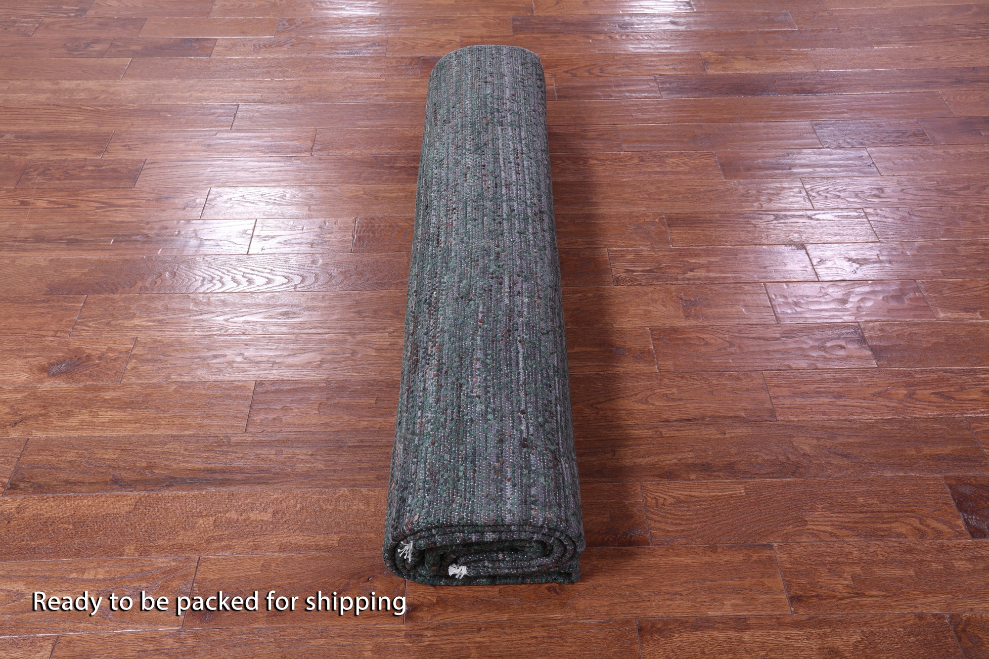 Savannah Grass Hand Knotted Wool & Silk Rug - 8' 11" X 11' 8" - Golden Nile