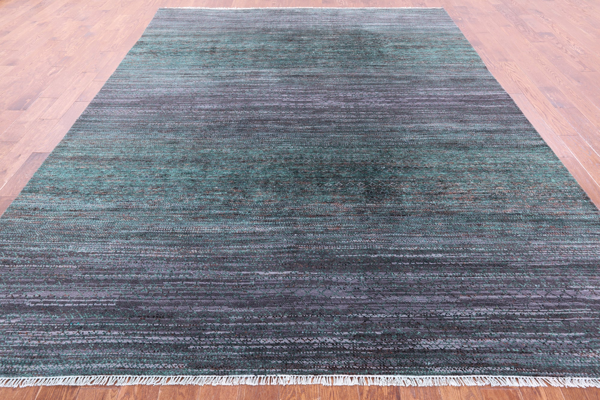 Savannah Grass Hand Knotted Wool & Silk Rug - 8' 11" X 11' 8" - Golden Nile