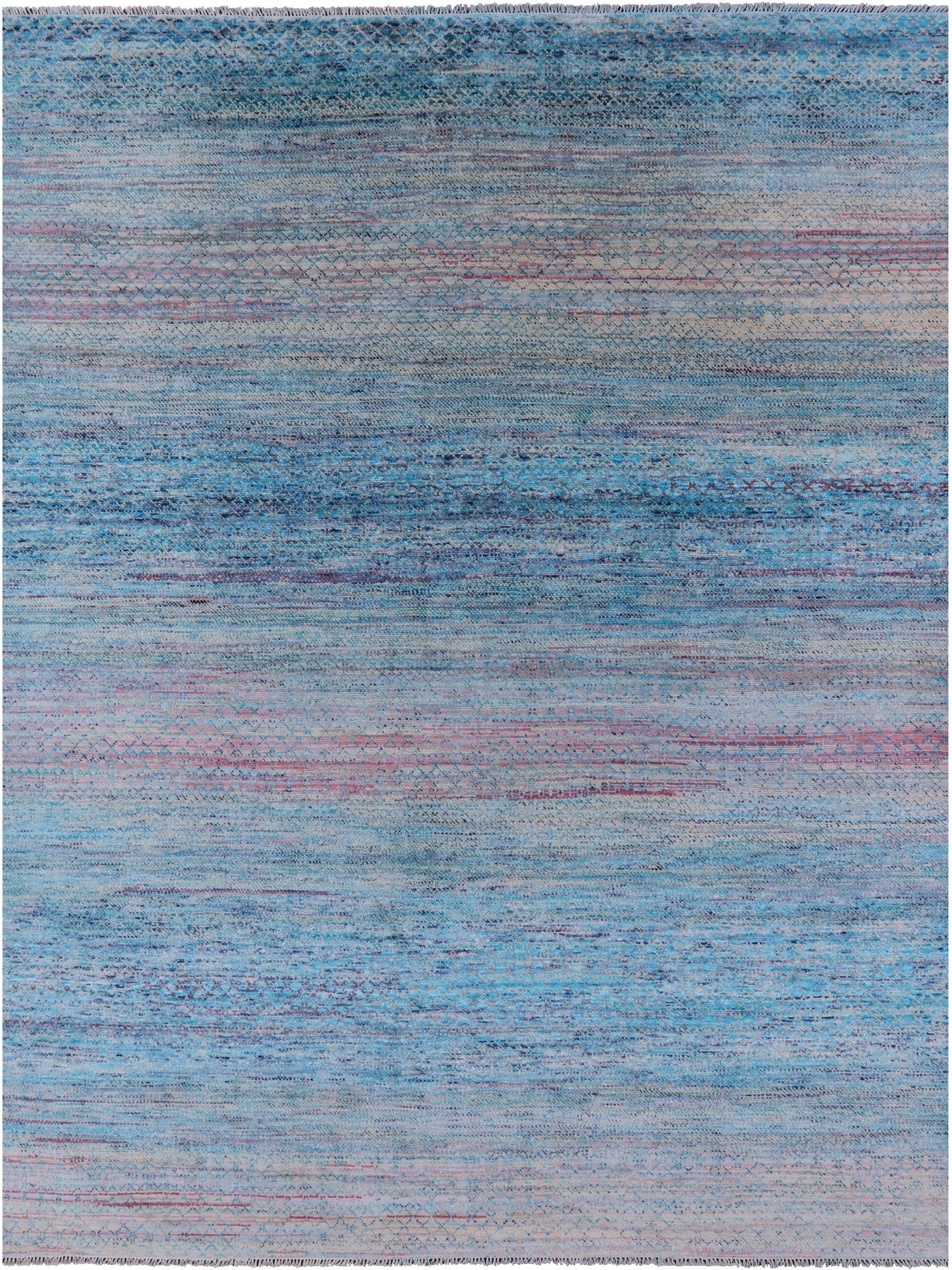 Savannah Grass Hand Knotted Wool & Silk Rug - 9' 0" X 11' 10" - Golden Nile