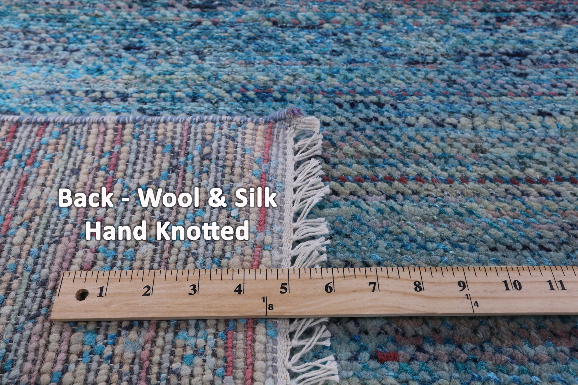Savannah Grass Hand Knotted Wool & Silk Rug - 9' 0" X 11' 10" - Golden Nile