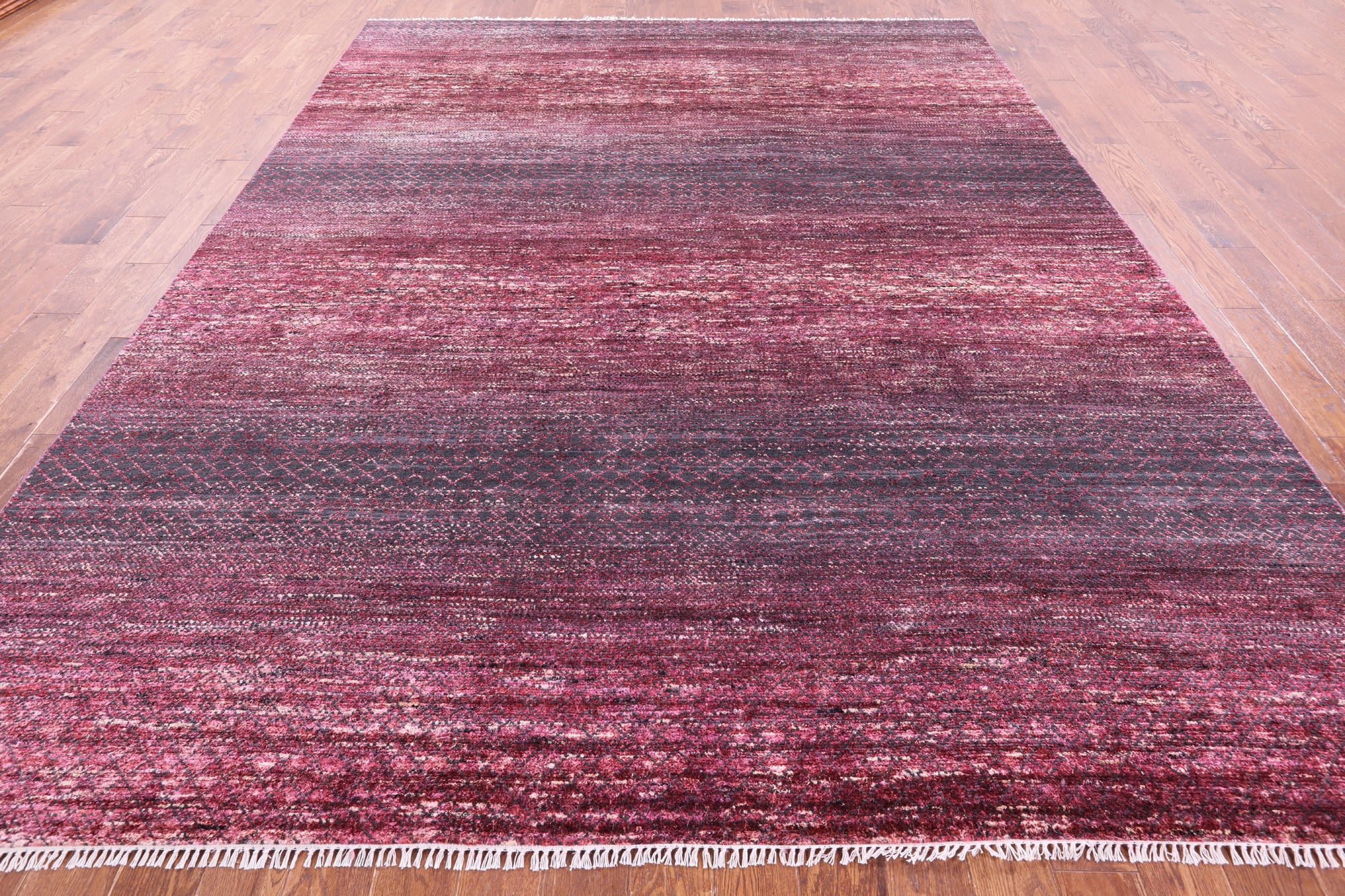 Savannah Grass Hand Knotted Wool & Silk Rug - 9' 2" X 11' 8" - Golden Nile