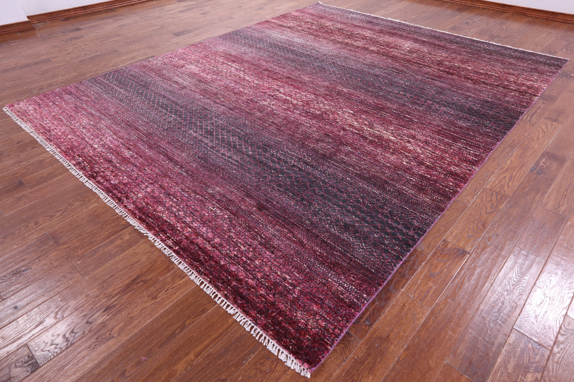 Savannah Grass Hand Knotted Wool & Silk Rug - 9' 2" X 11' 8" - Golden Nile