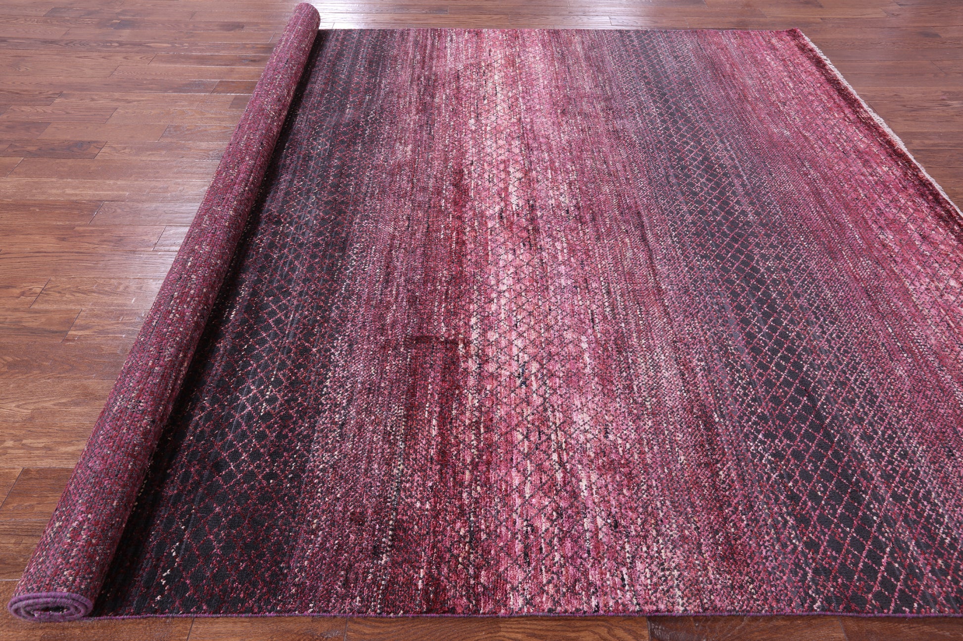 Savannah Grass Hand Knotted Wool & Silk Rug - 9' 2" X 11' 8" - Golden Nile