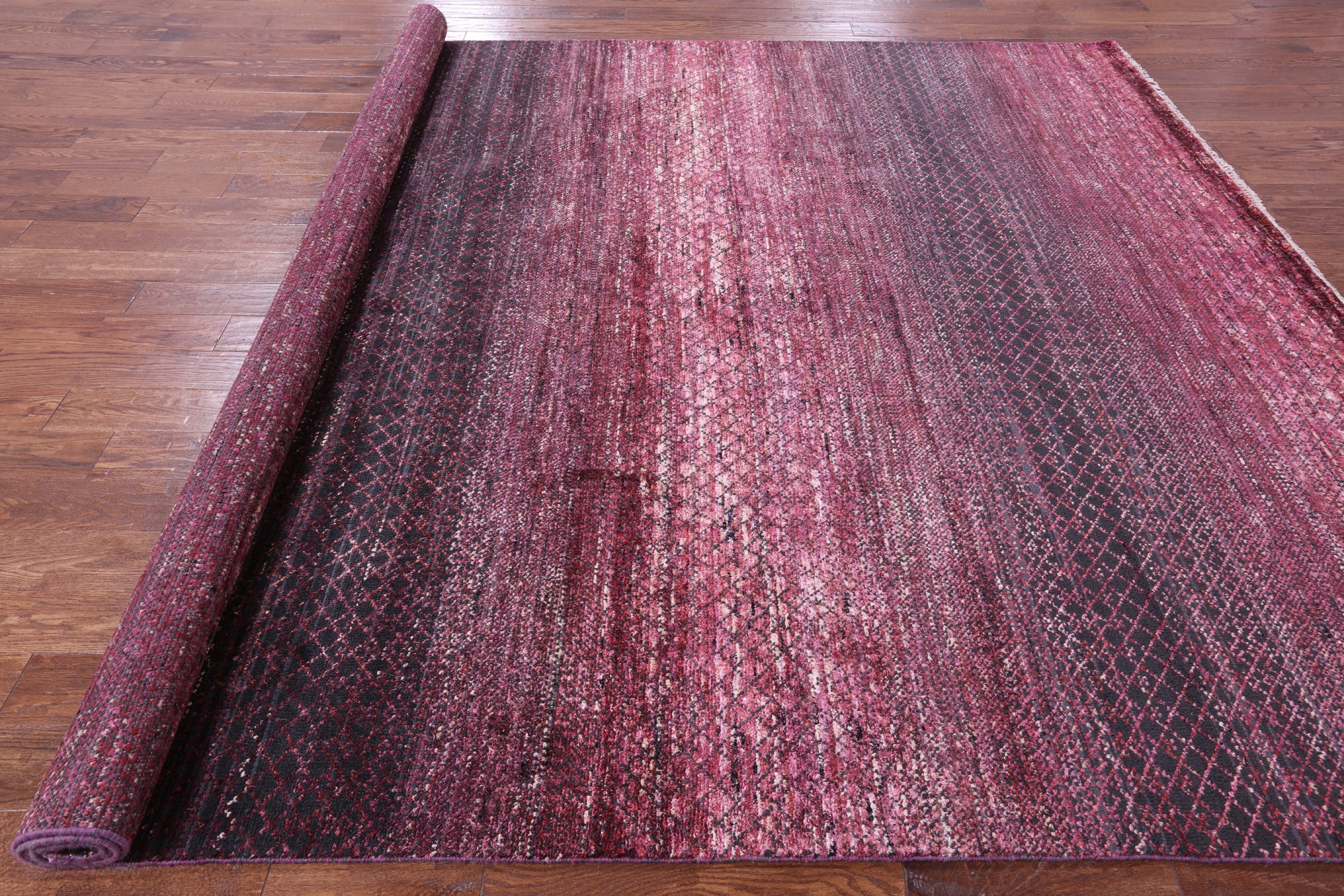 Savannah Grass Hand Knotted Wool & Silk Rug - 9' 2" X 11' 8" - Golden Nile
