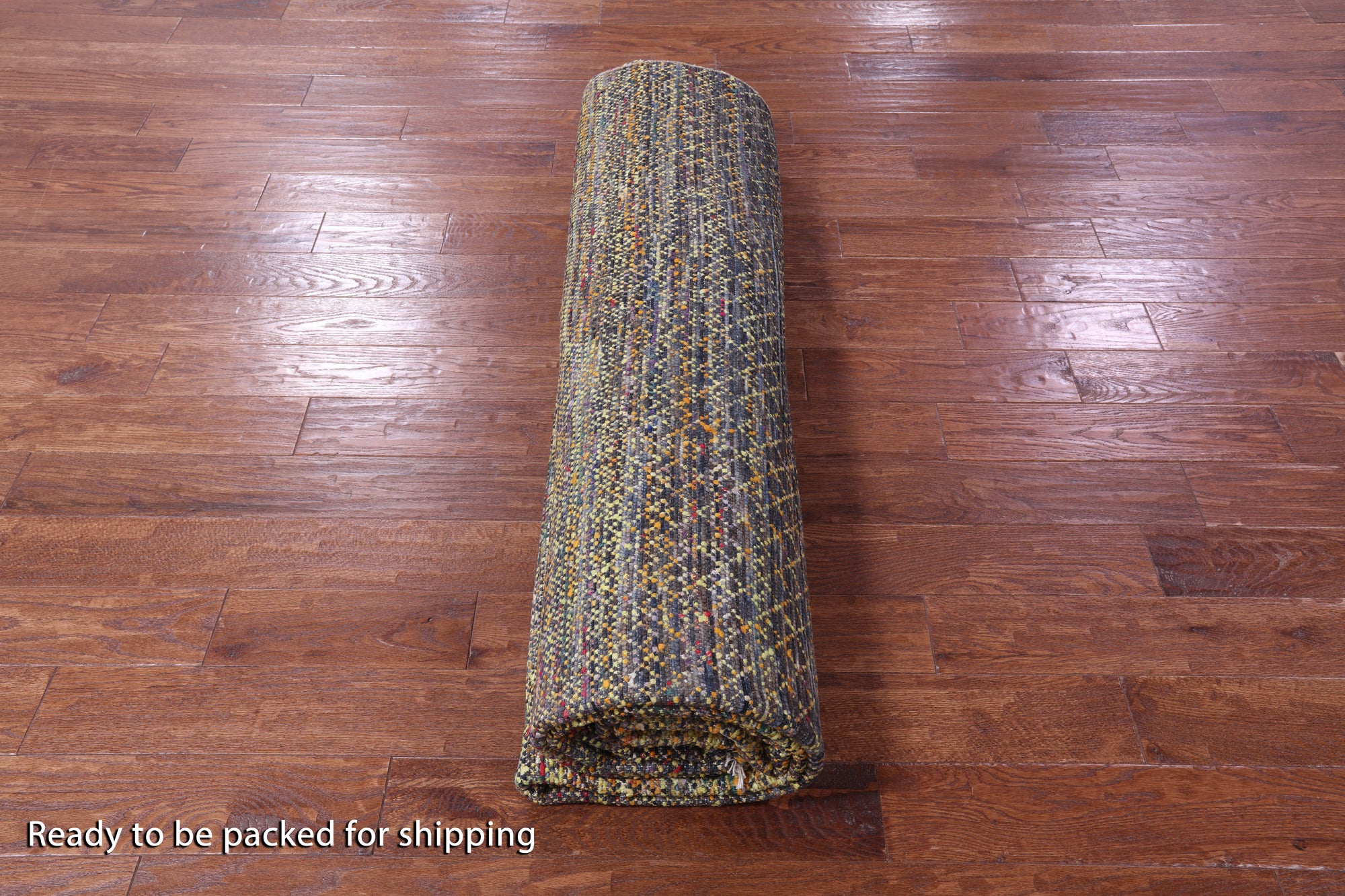 Savannah Grass Hand Knotted Wool Rug - 9' 1" X 12' 0" - Golden Nile