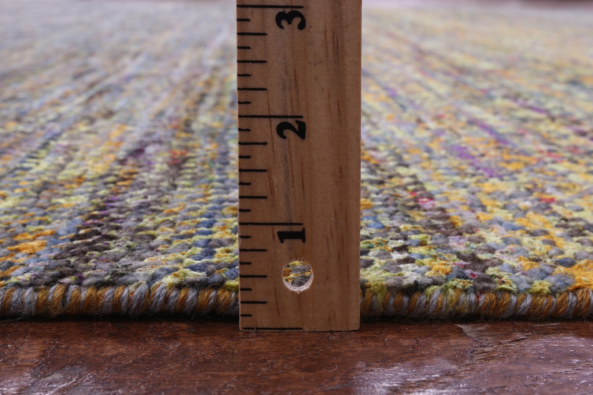 Savannah Grass Hand Knotted Wool Rug - 9' 1" X 12' 0" - Golden Nile