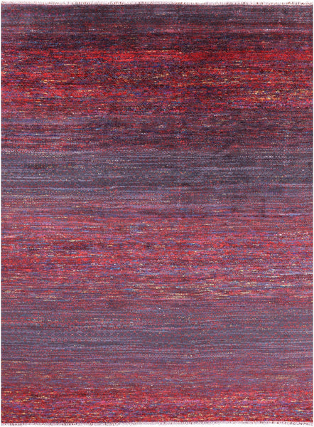 Savannah Grass Hand Knotted Wool & Silk Rug - 8' 11" X 11' 11" - Golden Nile