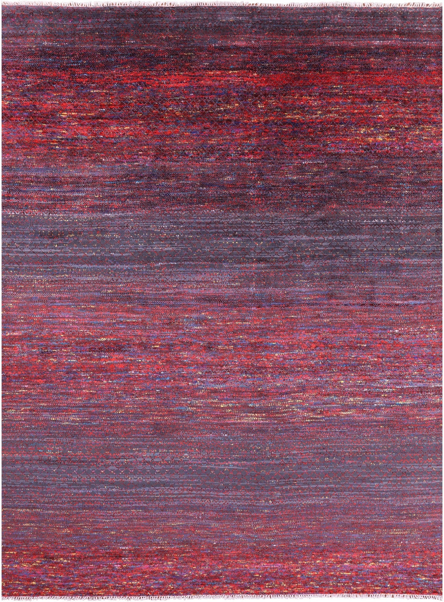 Savannah Grass Hand Knotted Wool & Silk Rug - 8' 11" X 11' 11" - Golden Nile