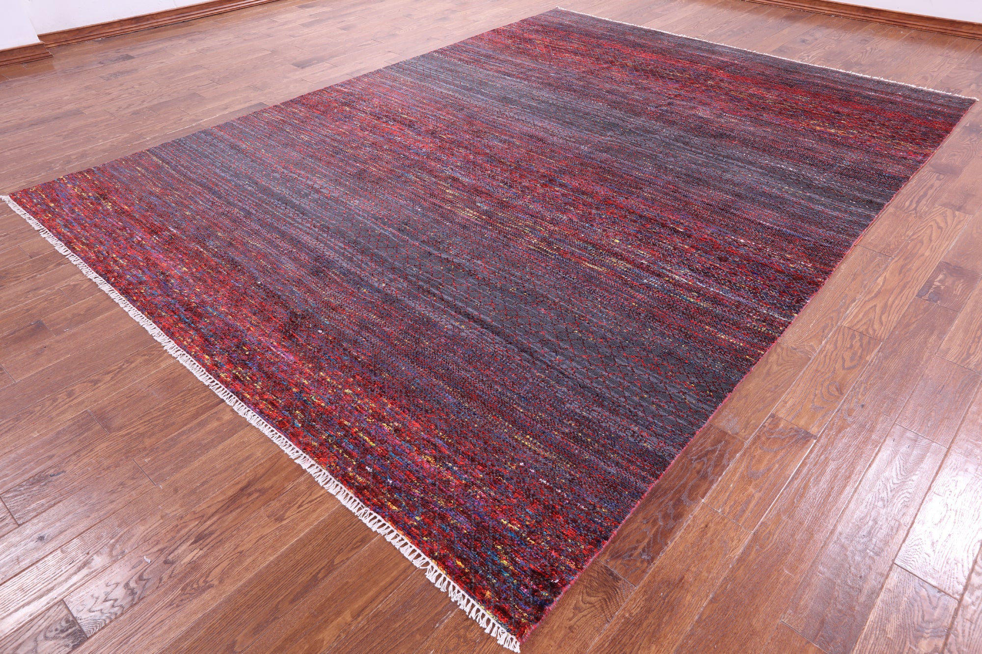 Savannah Grass Hand Knotted Wool & Silk Rug - 8' 11" X 11' 11" - Golden Nile