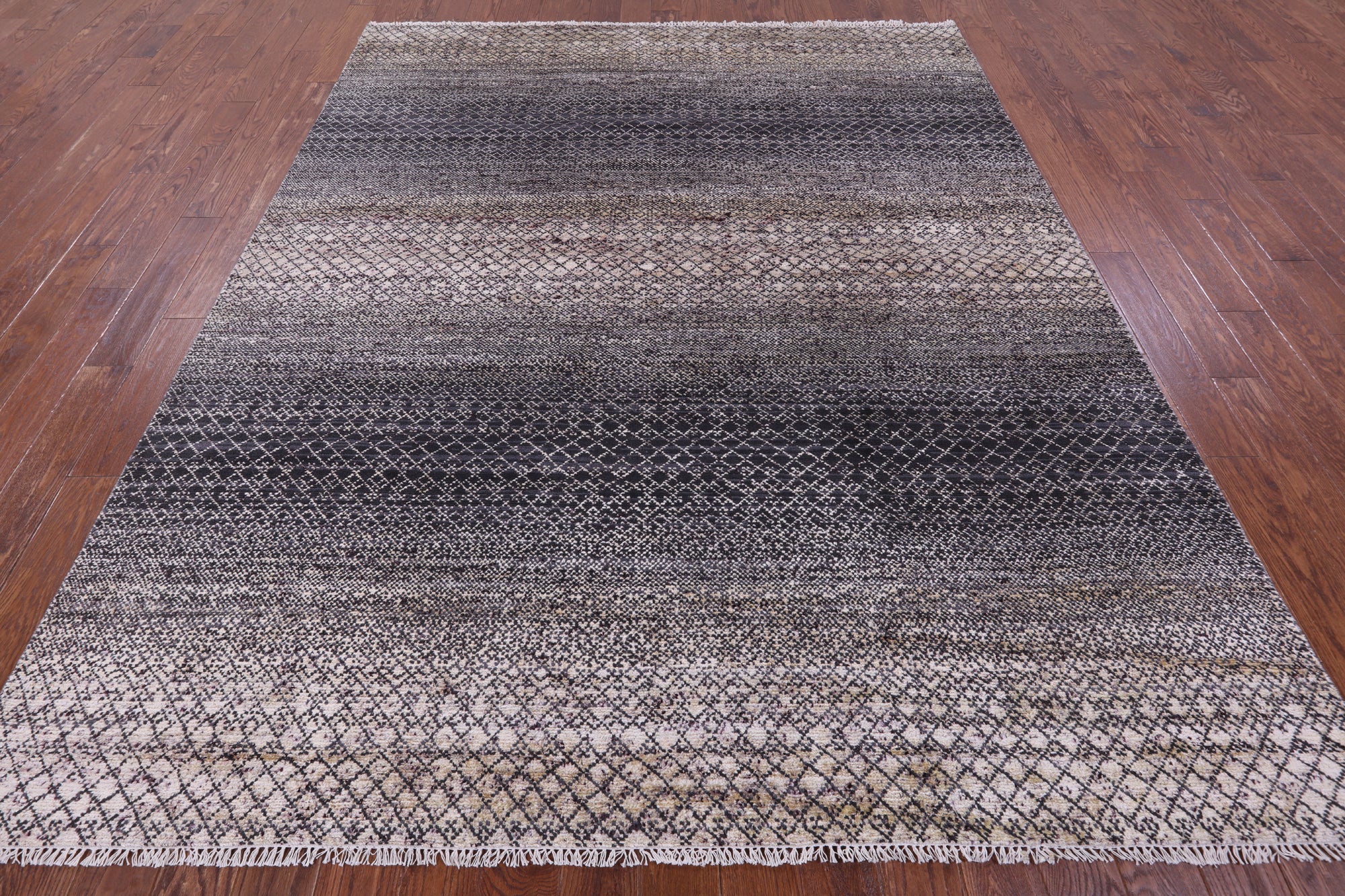 Savannah Grass Hand Knotted Wool & Silk Rug - 7' 11" X 9' 10" - Golden Nile