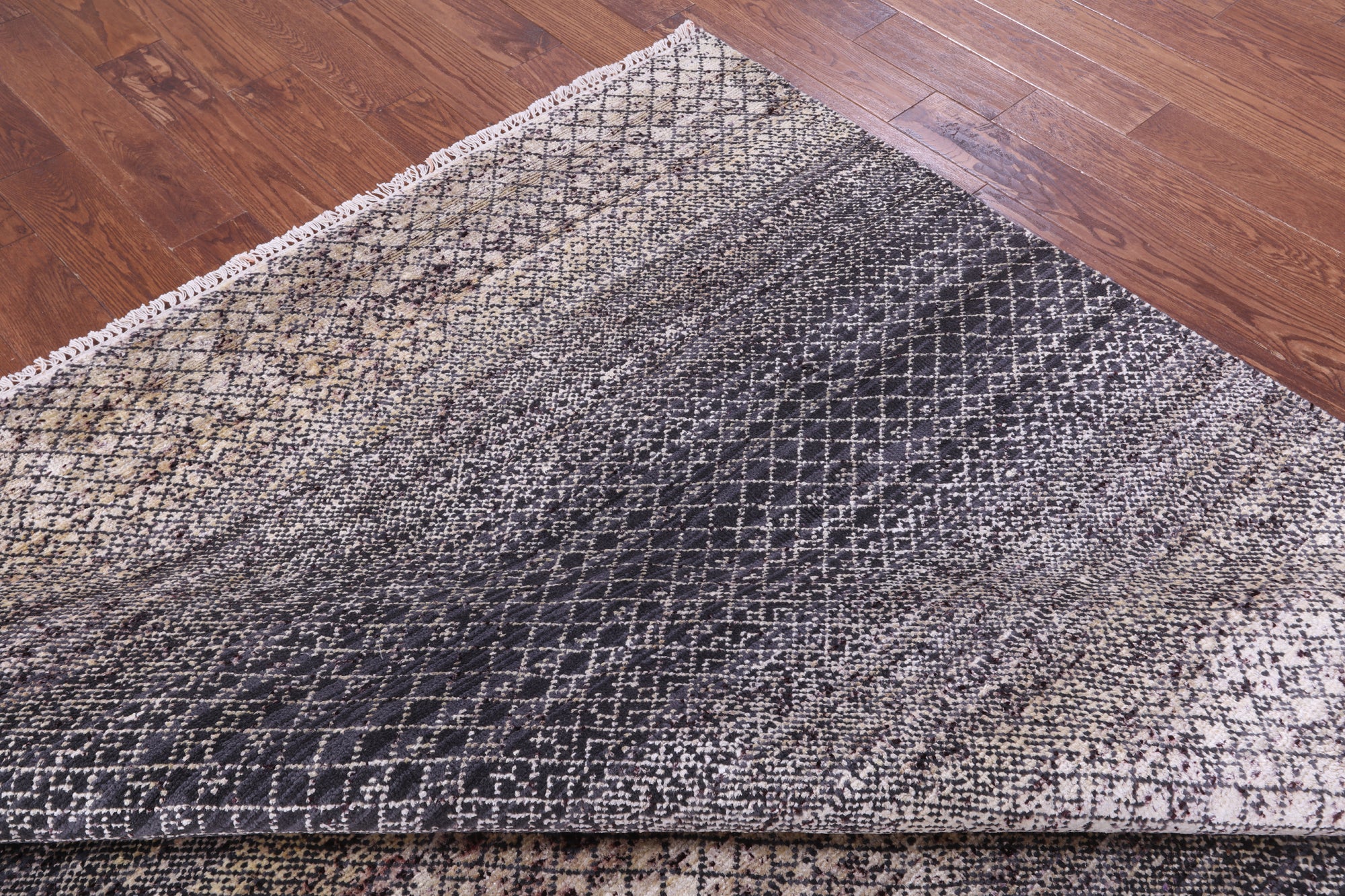 Savannah Grass Hand Knotted Wool & Silk Rug - 7' 11" X 9' 10" - Golden Nile