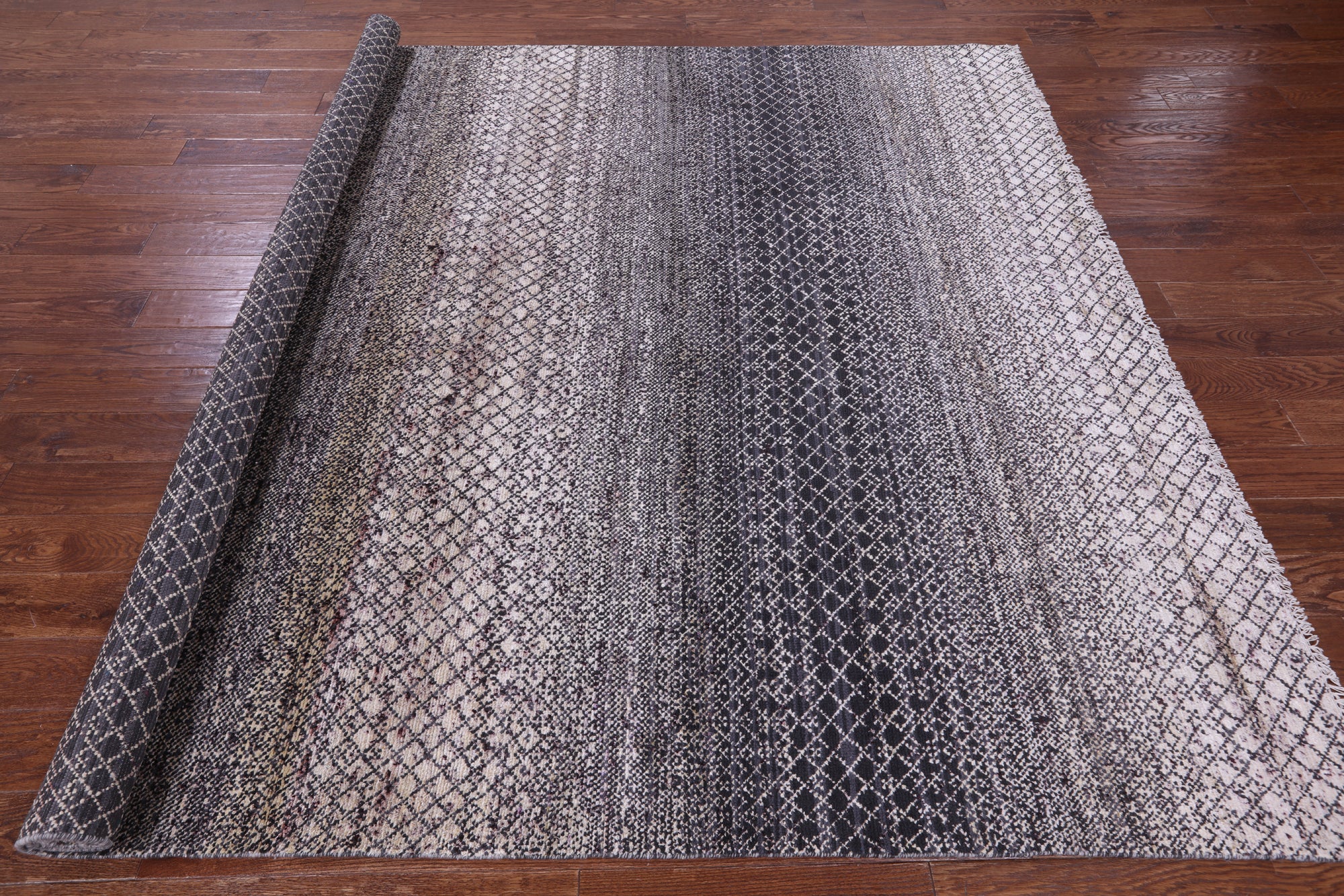 Savannah Grass Hand Knotted Wool & Silk Rug - 7' 11" X 9' 10" - Golden Nile