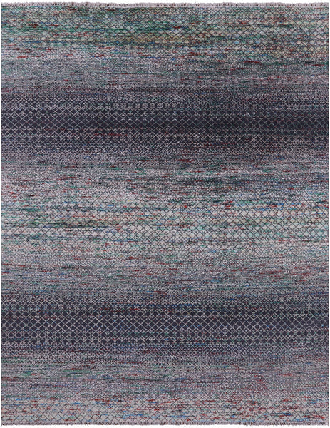 Savannah Grass Hand Knotted Wool & Silk Rug - 7' 11" X 10' 1" - Golden Nile