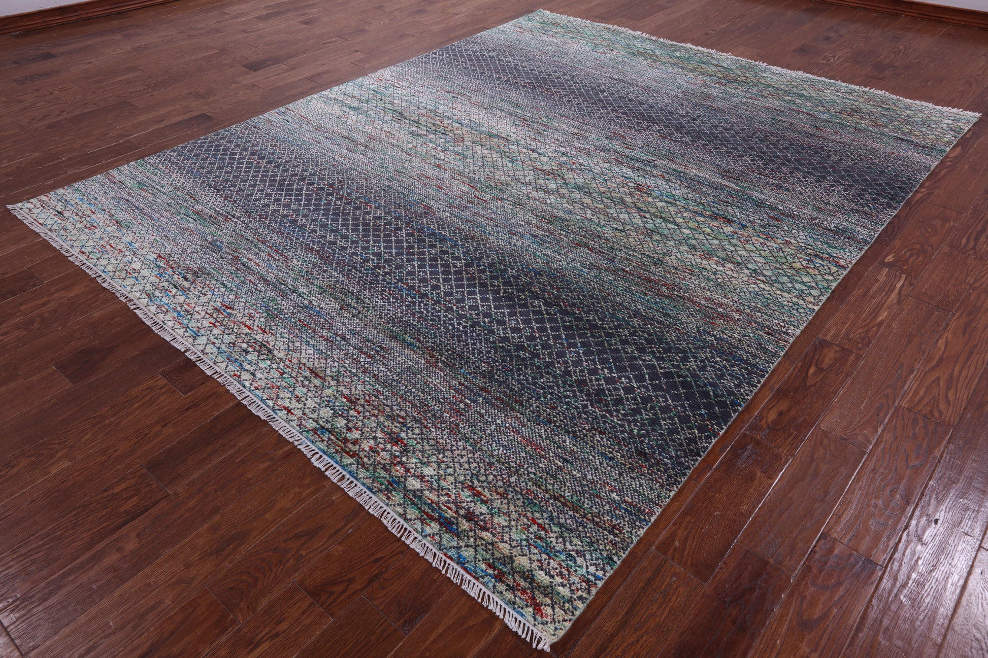 Savannah Grass Hand Knotted Wool & Silk Rug - 7' 11" X 10' 1" - Golden Nile