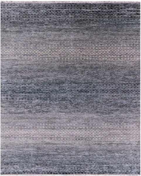 Savannah Grass Hand Knotted Wool & Silk Rug - 8' 0" X 9' 11" - Golden Nile