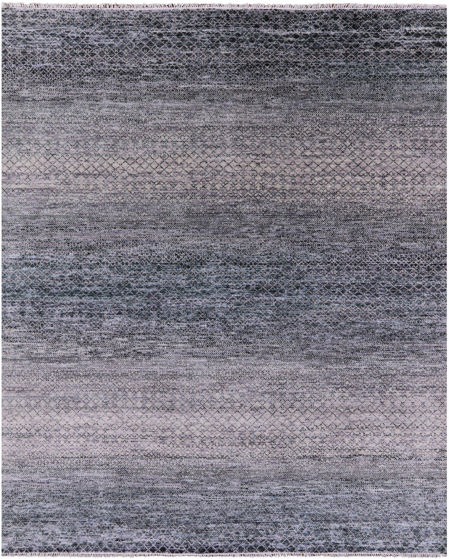 Savannah Grass Hand Knotted Wool & Silk Rug - 8' 0" X 9' 11" - Golden Nile