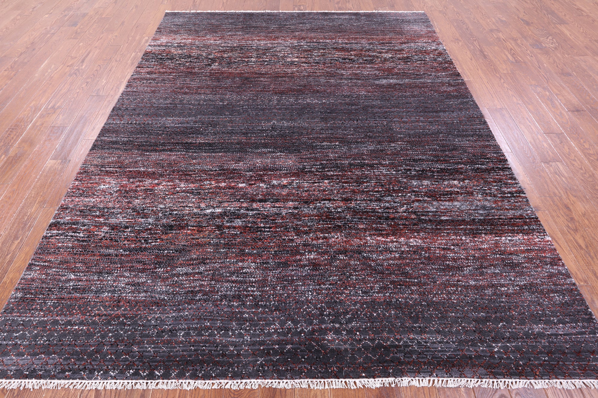 Savannah Grass Hand Knotted Wool & Silk Rug - 7' 11" X 9' 11" - Golden Nile