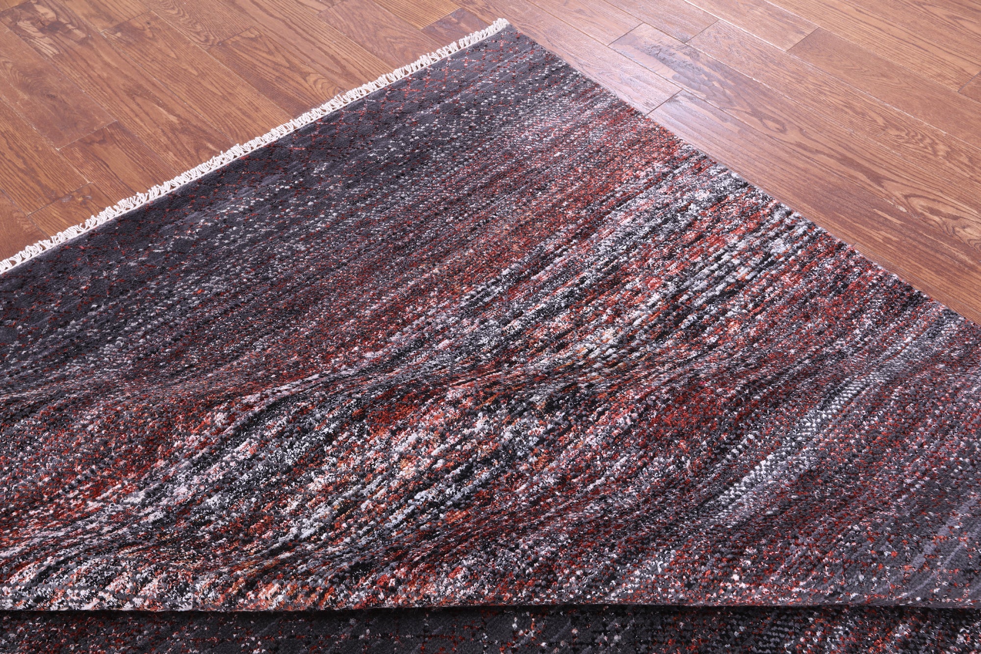 Savannah Grass Hand Knotted Wool & Silk Rug - 7' 11" X 9' 11" - Golden Nile