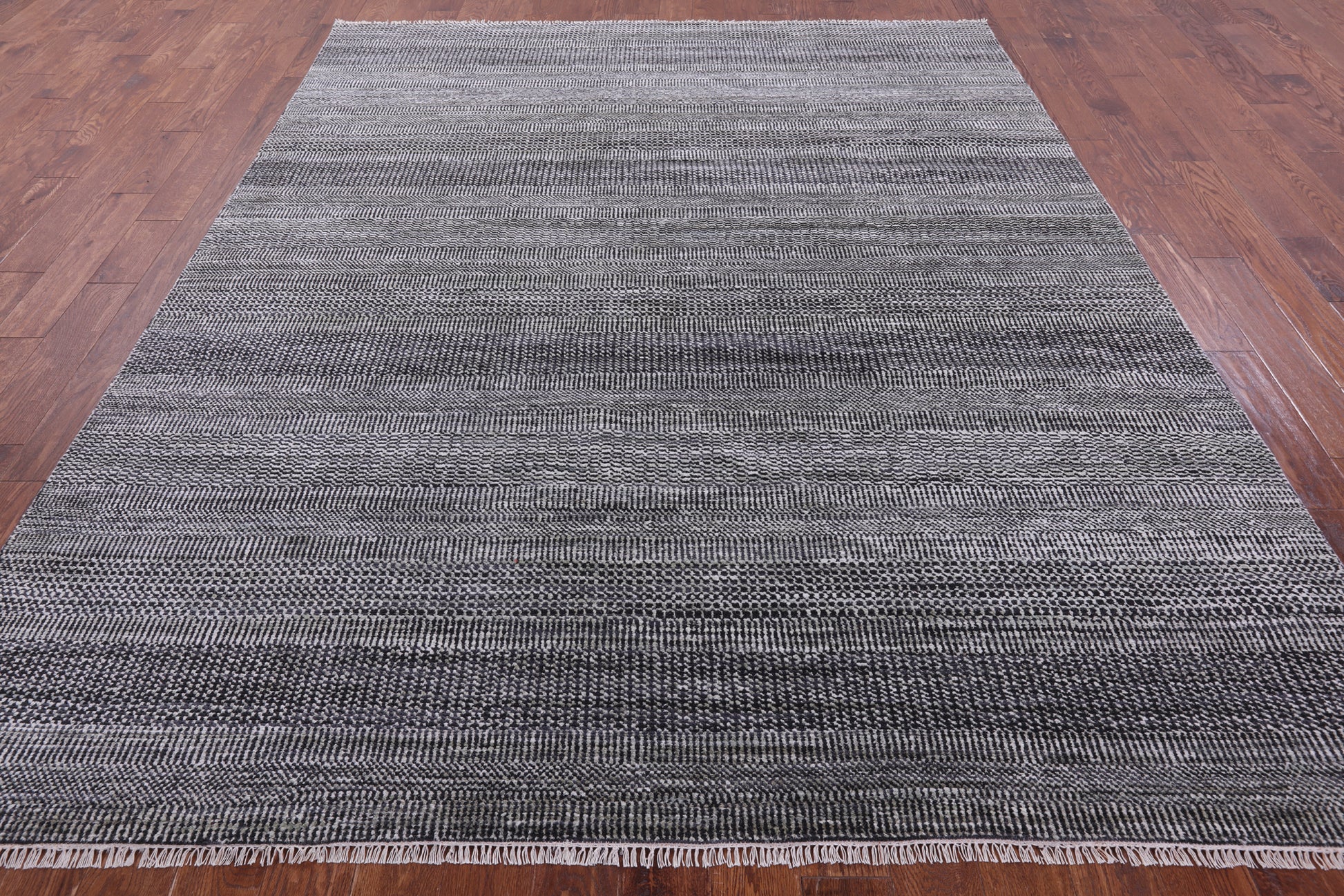 Savannah Grass Hand Knotted Wool & Silk Rug - 8' 0" X 9' 9" - Golden Nile
