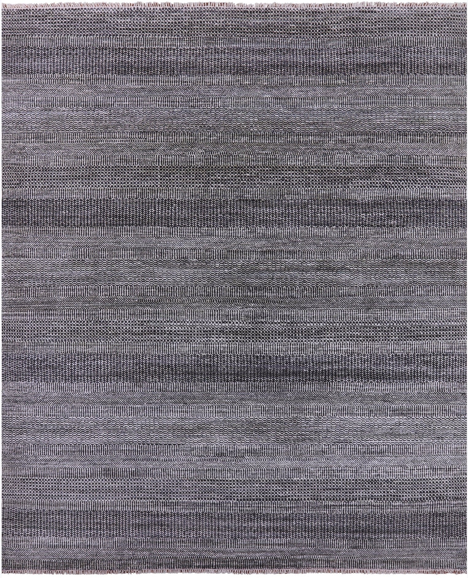 Savannah Grass Hand Knotted Wool & Silk Rug - 8' 0" X 9' 9" - Golden Nile