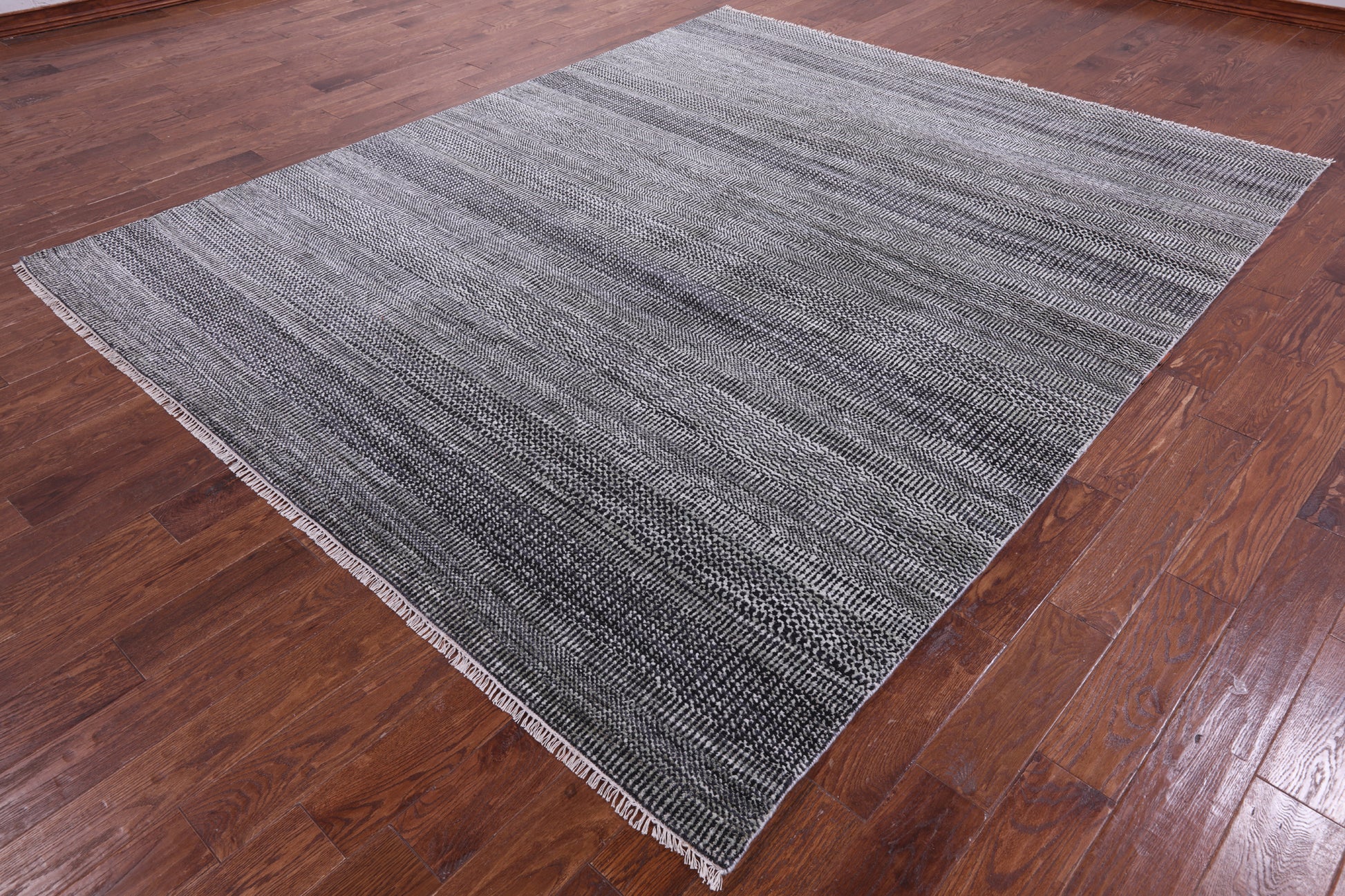 Savannah Grass Hand Knotted Wool & Silk Rug - 8' 0" X 9' 9" - Golden Nile