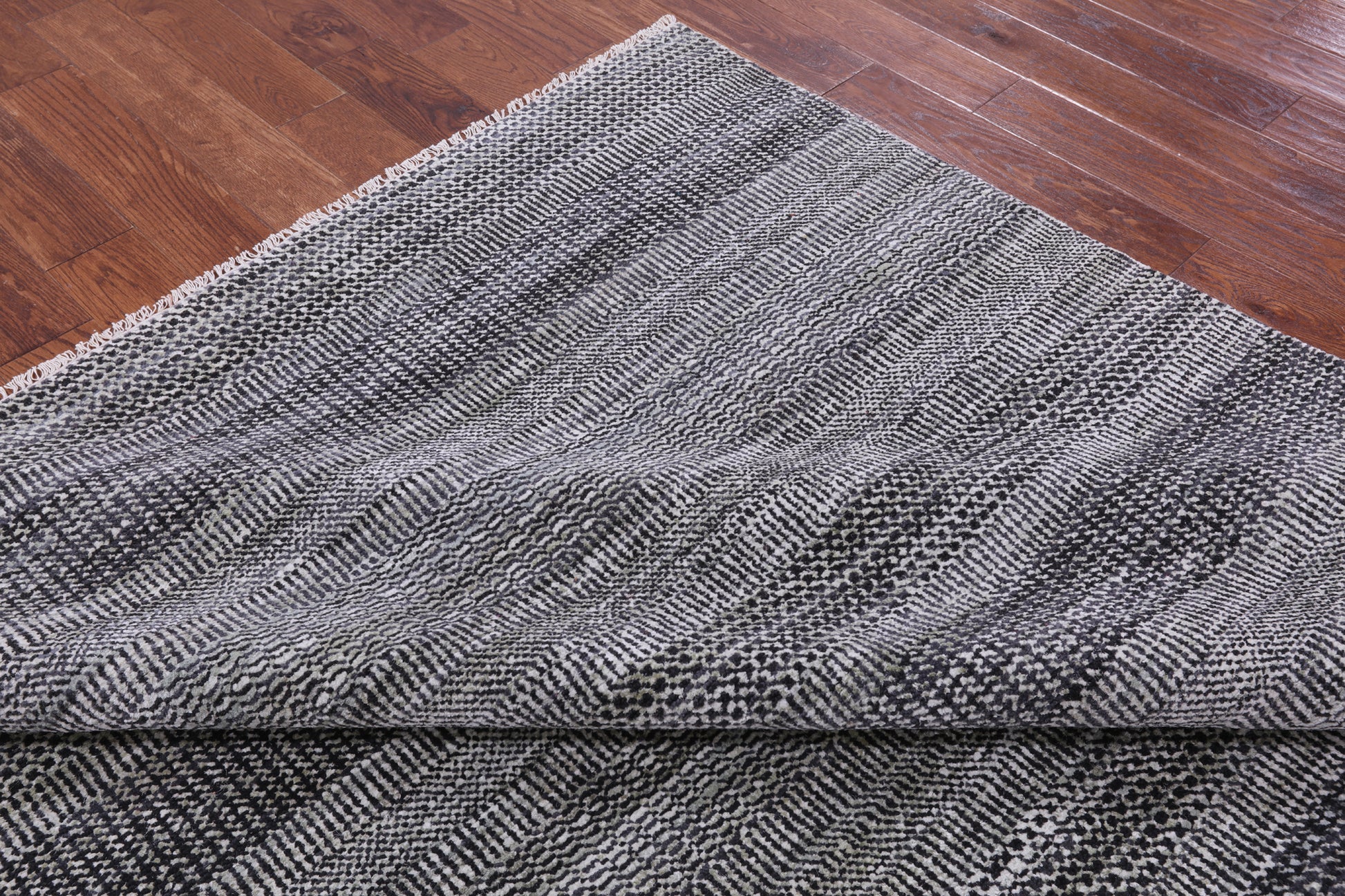 Savannah Grass Hand Knotted Wool & Silk Rug - 8' 0" X 9' 9" - Golden Nile