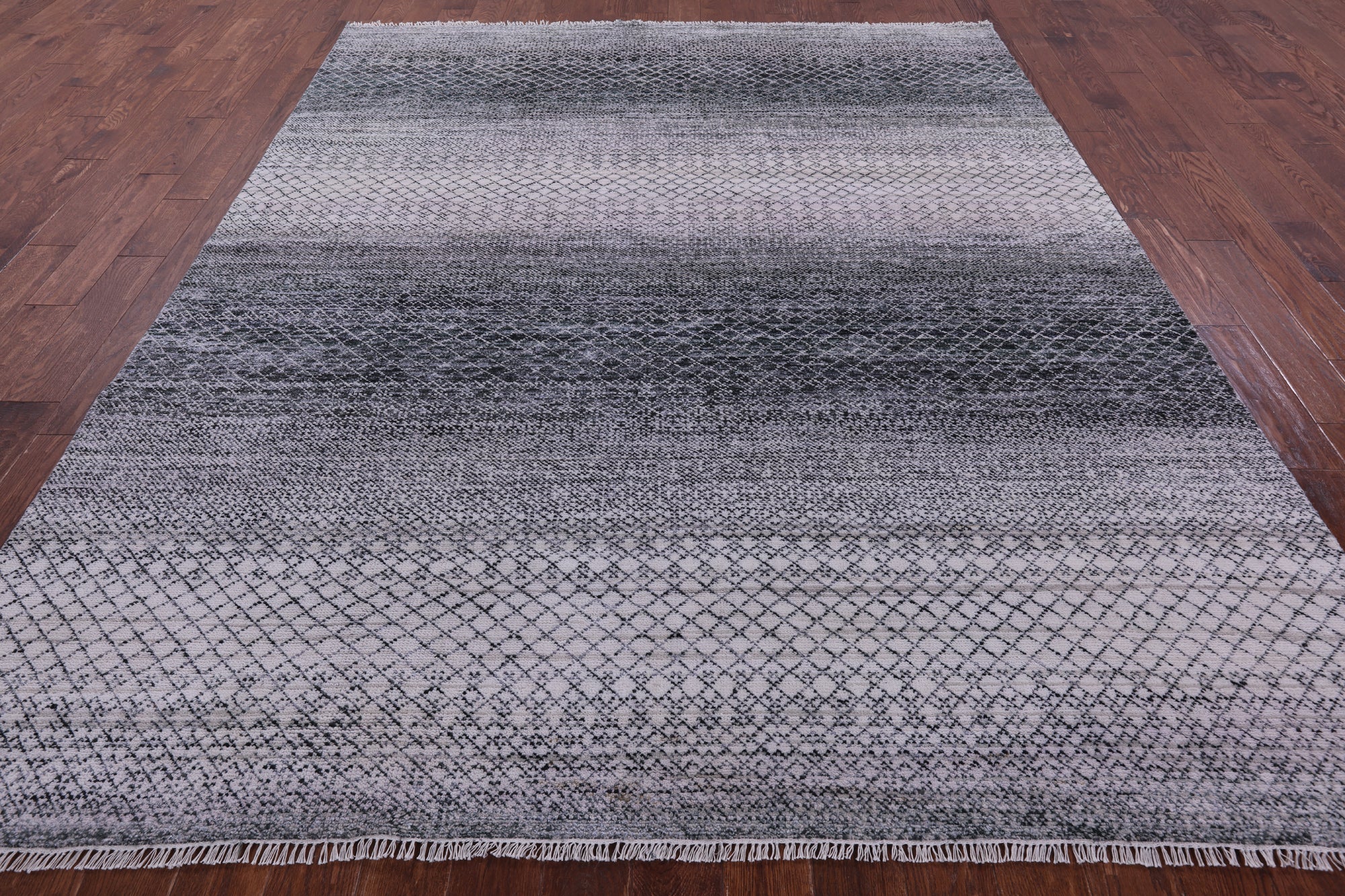 Savannah Grass Hand Knotted Wool & Silk Rug - 8' 1" X 10' 0" - Golden Nile