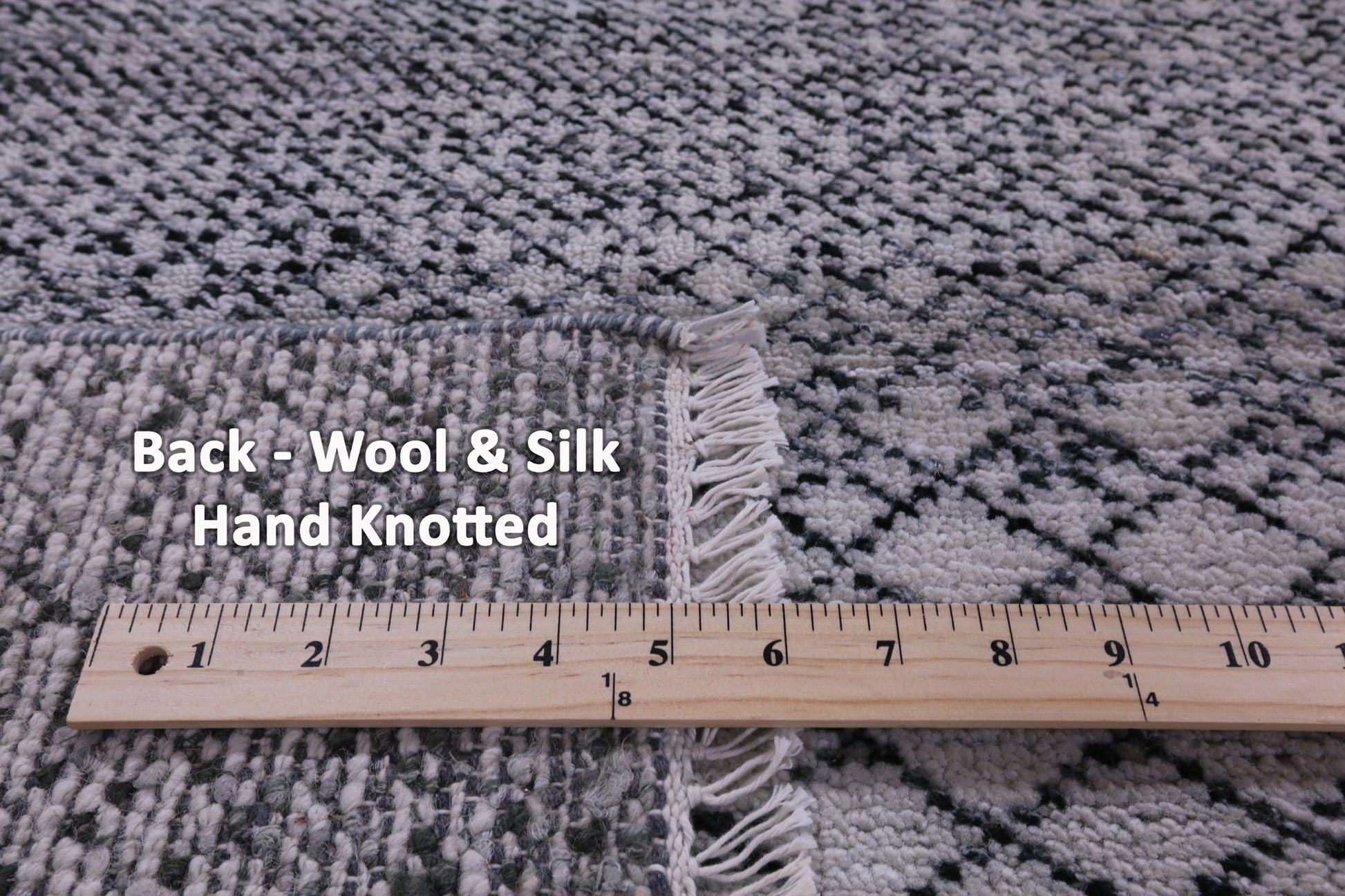 Savannah Grass Hand Knotted Wool & Silk Rug - 8' 1" X 10' 0" - Golden Nile